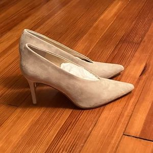 Vince Camuto Tan Suede Heels